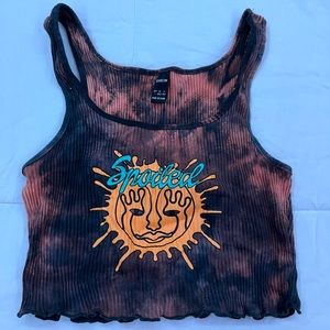tie dye crop top